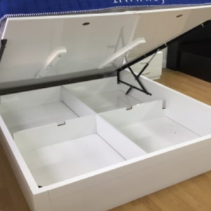 Madrid High Gloss Storage Ottoman Bedframe