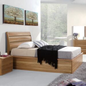Alexandra Oak Finish Ottoman Bedframes